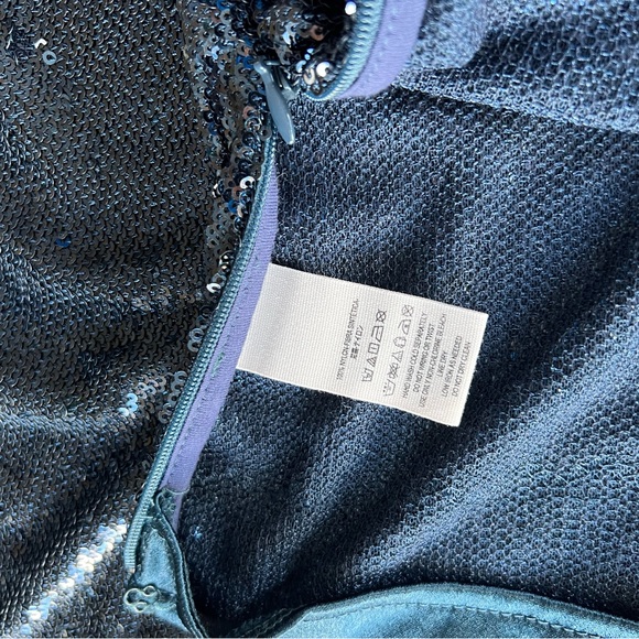 Free People sequins dress pants in deep blue Jewel size 0 - Picture 8 of 10